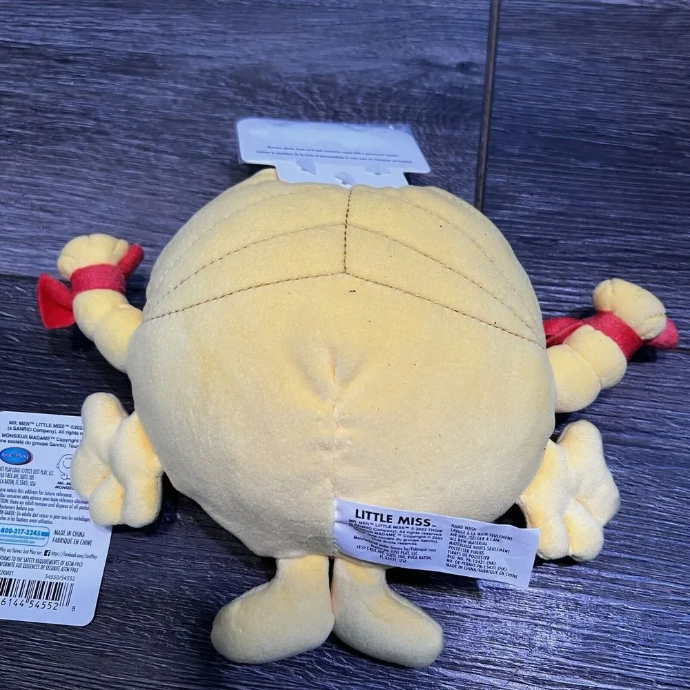 Little Miss Memes Sunshine Yellow 6-inch Soft‎ Plush Toy 3+ Happy Face Gift
